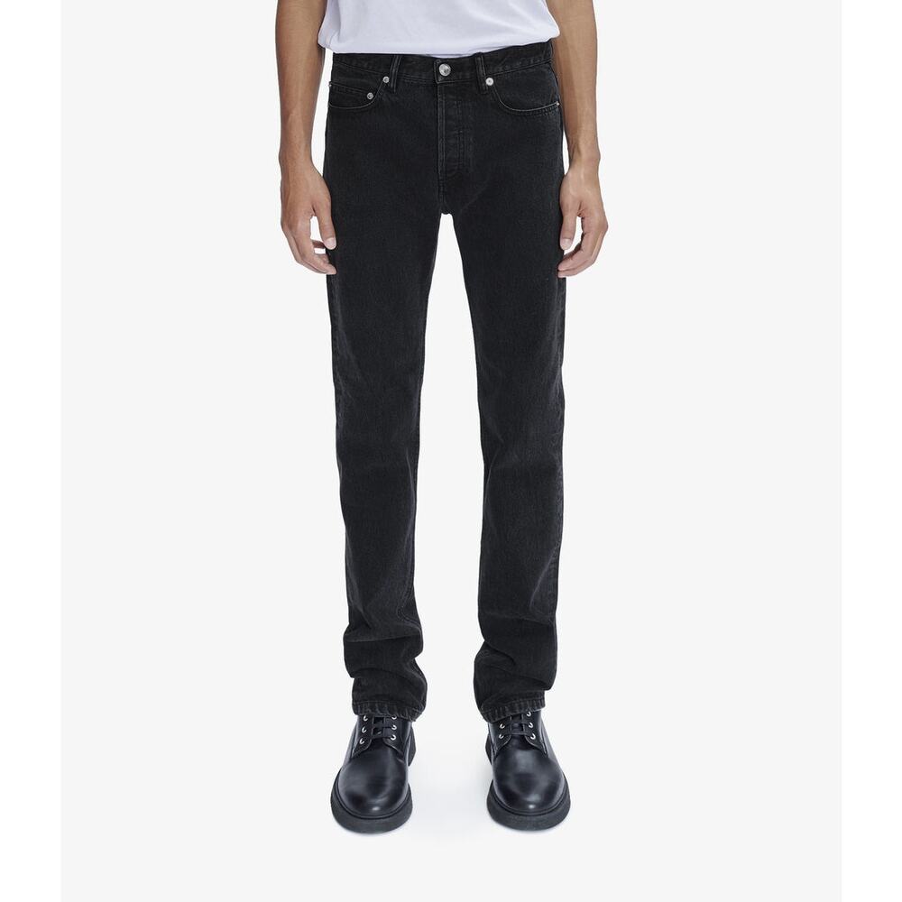 A.P.C. New Standard Black Straight Leg Denim Jeans Size 31